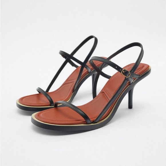 Zara Shoes Zara High Heeled Strap Sandals Poshmark